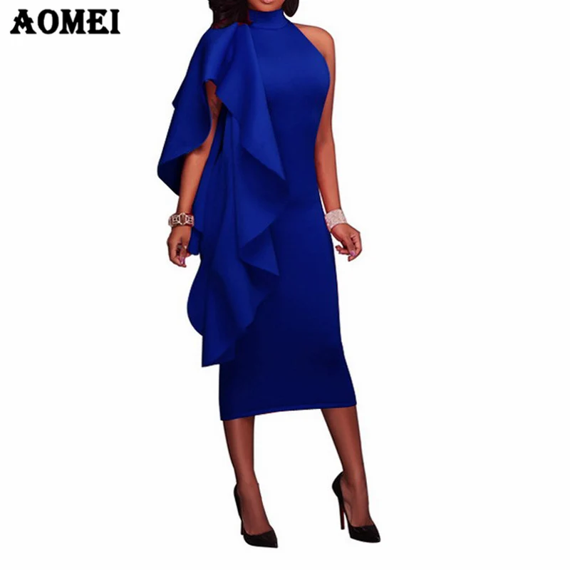 Ceny Czerwony sukienka na przyjęcie bożonarodzeniowe dla kobiet elegancki wieczorowa odzież klubowa slim, niebieska czarny seksowny, obcisły Vestido Dinner Date sukienki afrykańskie