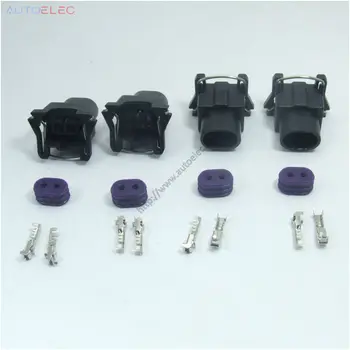 

8 QTY EV1 HP3980 Fuel Injector Automotive Waterproof Electrical Connector Kit Plug Quick Release EV1 OBD1 for Ford Chevrolet GM