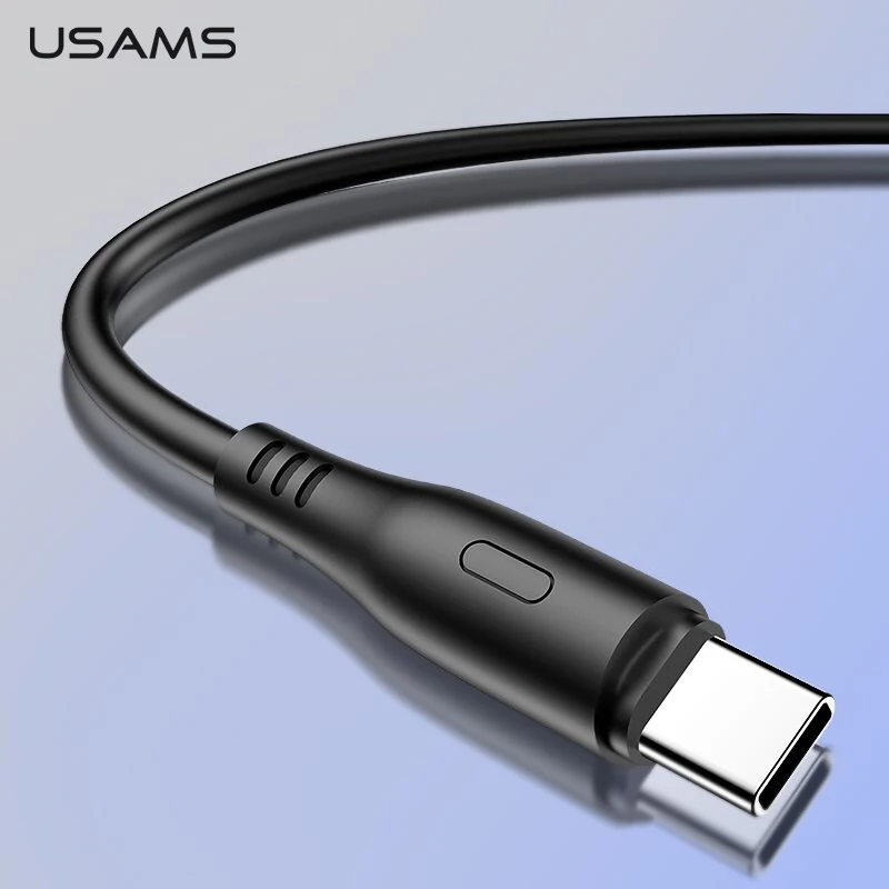

USAMS USB Type C Cable for Samsung Fast Charging USB C Type-C Mobile Phone Cables For Xiaomi Huawei Round Data Cable