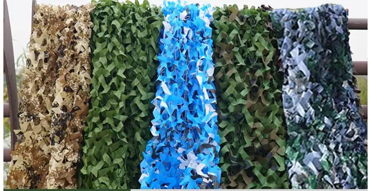 2x6m/7m/8m/10m 3x6m Camping Camo Net Army Woodland Jungle Camouflage Nets Hunting Shooting Shelter Hide Netting Sun Shelter