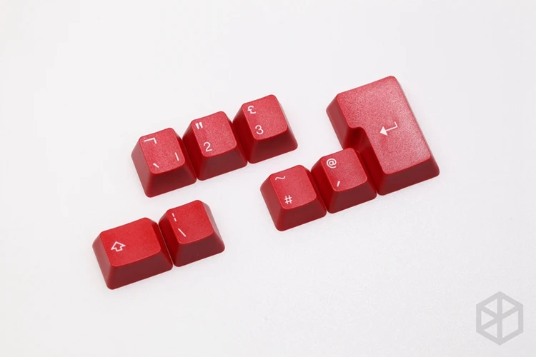 Taihao abs pbt двойные брелки iso модификатор 1.25u сменная игровая механическая клавиатура Радуга черный оранжевый красный - Цвет: ABS ISO Red x1