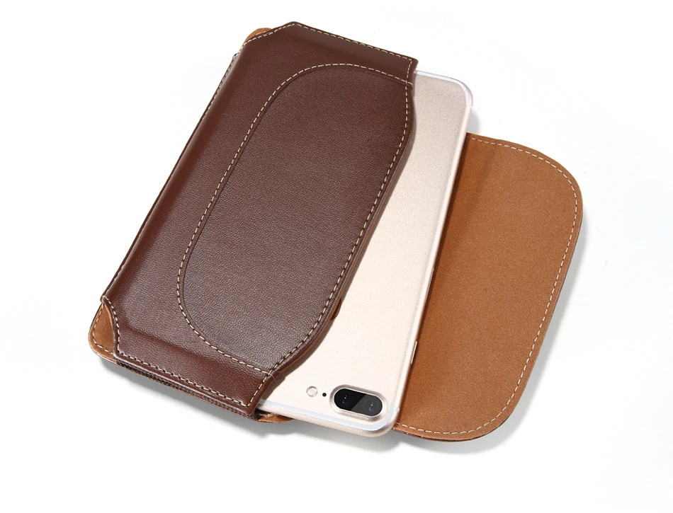 PU Leather Pocket For iPhone 6 6S 7 Mobile Phone Bag Belt Hook YYF (2)