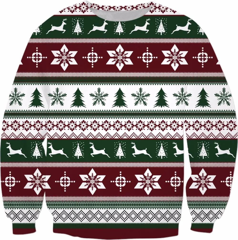Christmas pattern Crewneck Sweatshirt--