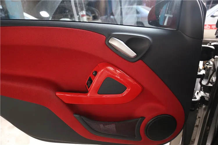 TTCR-II для smart fortwo 2009- украшение интерьера розетка Авто Стайлинг Аксессуары рулевое колесо ABS наклейки для автомобиля 3D