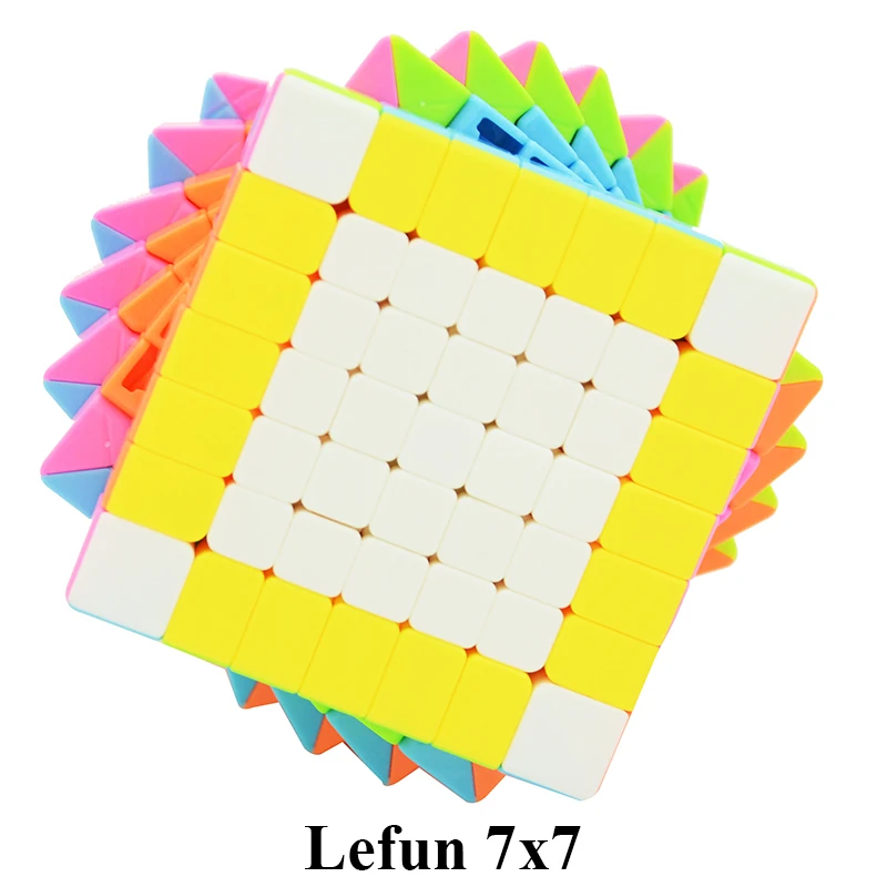 

Lefun 7x7x7 Cube Stickerless Pink 7Layer Cubo Magico Speed Magic Cube Puzzle 7x7x7 Good QulityToys For Children Kids