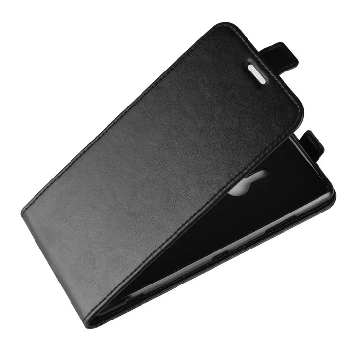 HUDOSSEN для sony Xperia XZ3 H8416 PF42 H9436 чехол Роскошная Обложка на заднюю панель из искусственной кожи чехол для sony XZ3 чехол Защитный флип-чехол для телефона - Цвет: Black