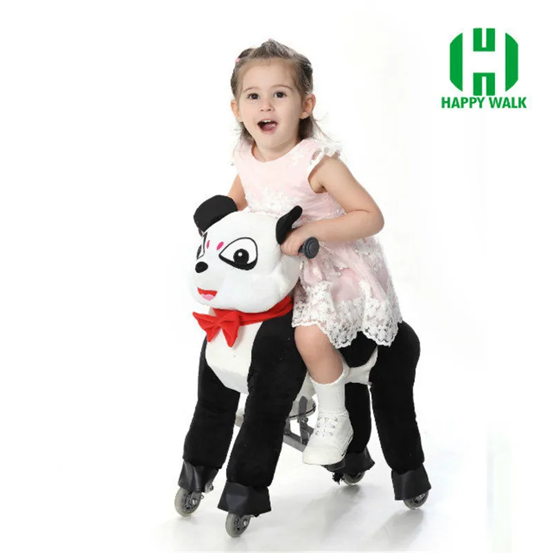 HI CE Mechanical Ride on Horse Walking Ride on Horse Ride on Horse Toy Panda Pony Cycle For Boy Girl Children New Year Gifts