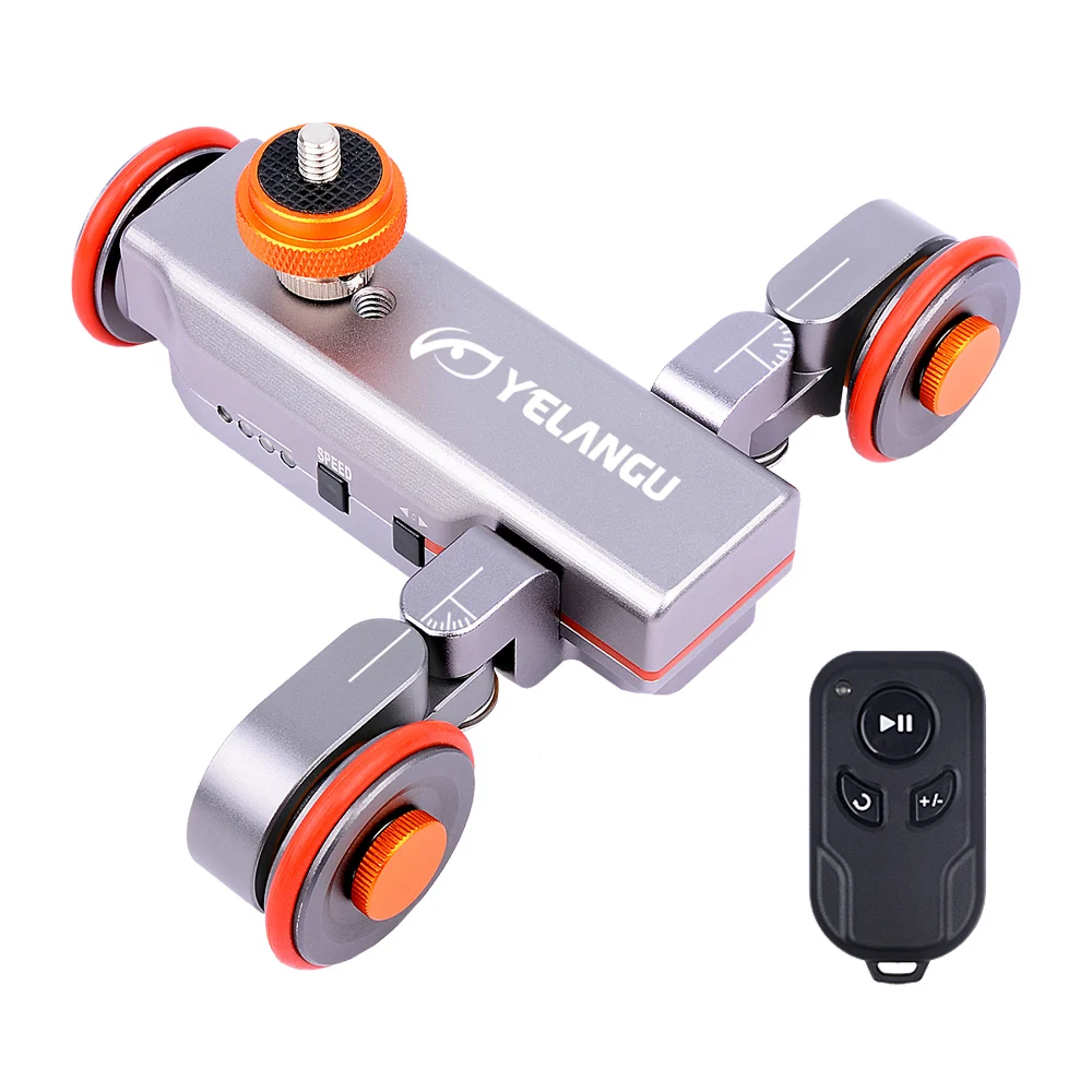 Yelangu L4 DSLR Motorized Electric Autodolly Remote Control Video Rail Track Slider For Phone DSLR Camera Smartphone Gopro Yelangu L4 DSLR Motorized Electric Autodolly Remote Control Video Rail Track Slider For Phone DSLR Camera Smartphone Gopro