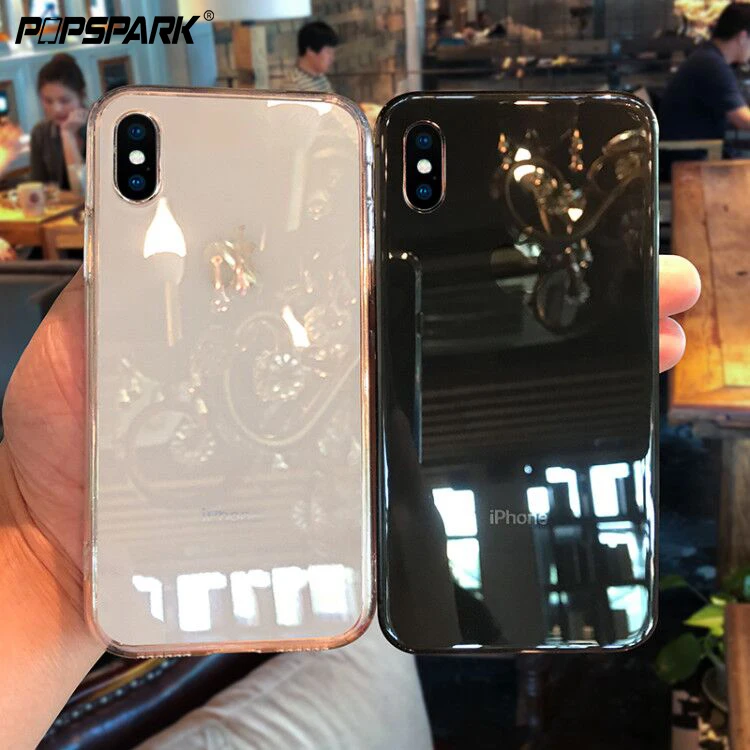 

For IPhone X XR XS Max Clear TPU Cases Silicone Protective Sleeve Cover Transparent Soft Case for Iphone 8 7 6 6s Plus 4 4S 5 5S