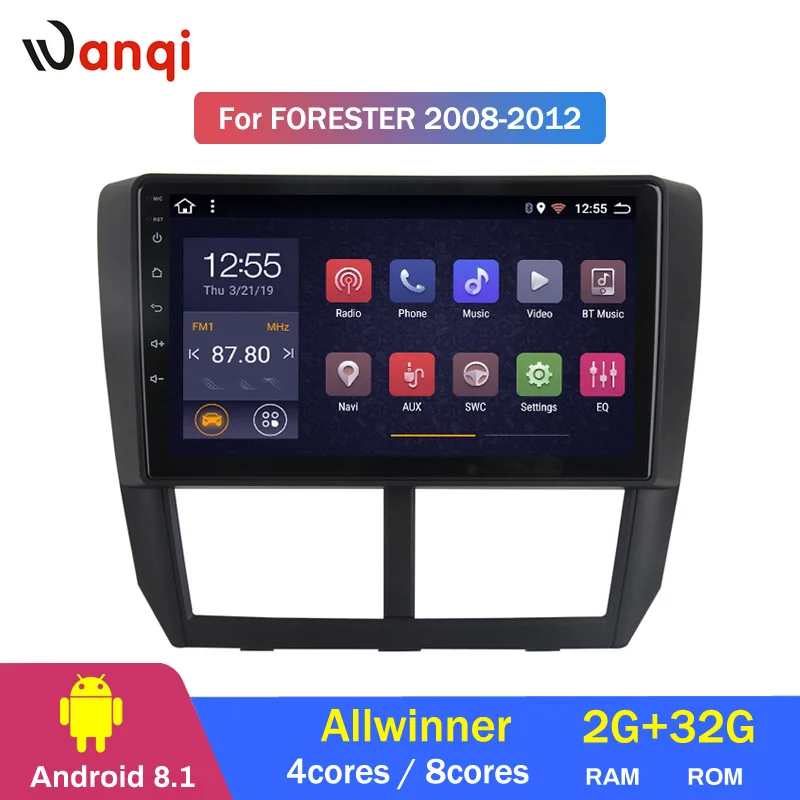 Flash Deal 2G RAM 32G ROM Android 8.1 Car DVD Multimedia Player GPS for Subaru Forester 2008-2012 radio stereo navigation 2