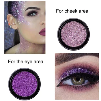 

Shimmer Glitter Eye Shadow with 2 Eye Shadow Sticks for Gifts HJL2019