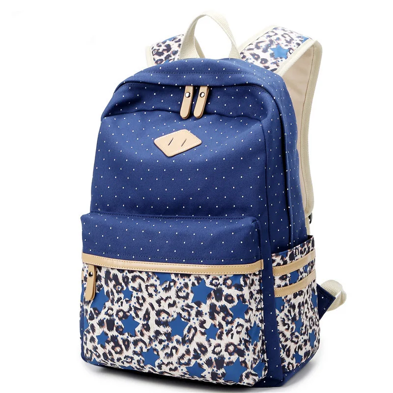 Cheap Women&#39;s Backpack Back to School Bags Backpacks for Adolescent Girls Canvas Vintage Leopard ...