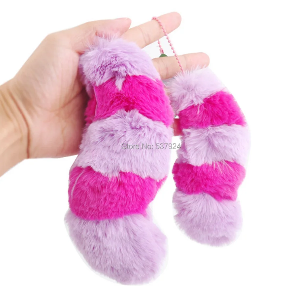 

New Cheshire Cat Tail 5" 13CM Plush Doll Keychain Pendant-CPPY