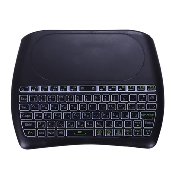 

2.4Ghz Wireless Russian Keyboard Mini Keyboard 7 Backlight Air Mouse With Trackpad Controller for Andriod TV Box PC Laptop