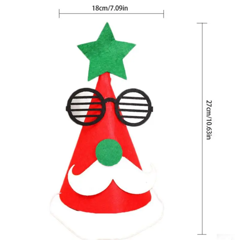 DIY Нетканая шапка креативная войлочная ткань детская мультяшная шапка Санта шапка снеговика товары для рождественской вечеринки