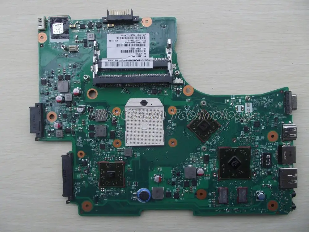 For Toshiba L650D L655D Original laptop Motherboard V000218050 6050A2333201-MB-A02 non-integrated graphic card 100% fully tested