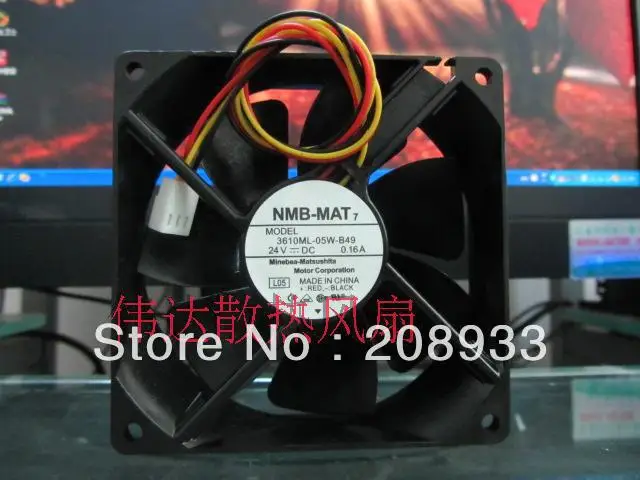 

For NMB 3610ML-05W-B49 9025 DC24V 0.16A