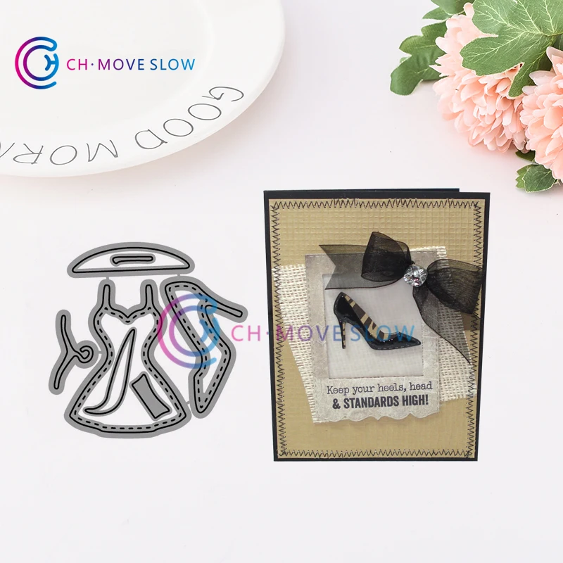 

CH Girls' Night Out Stitched Metal cutting dies stencils Greeting Card Decoration DIY Scrapbooking Scrapbook Paper Photo Album