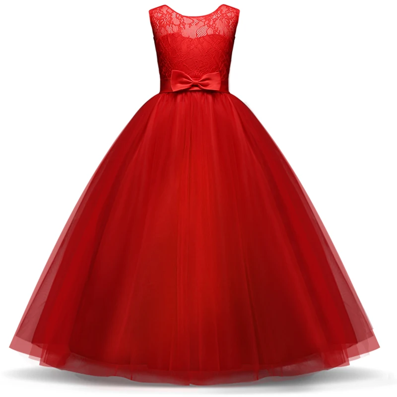 Кружевное платье с цветочным узором для девочек; платье для свадьбы; длинное вечернее платье для девочек; детская дизайнерская праздничная одежда для девочек; длинное платье-пачка для подростков