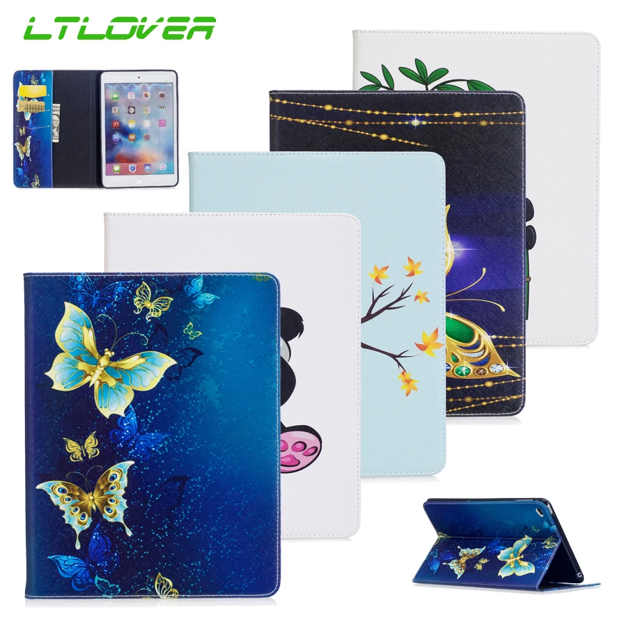 

Tablet Case For iPad Mini 4 7.9 inch Cover Butterfly Flower Smart Auto Sleep/Wake Up Cover For iPad Mini 4 A1538 A1550 Fundas