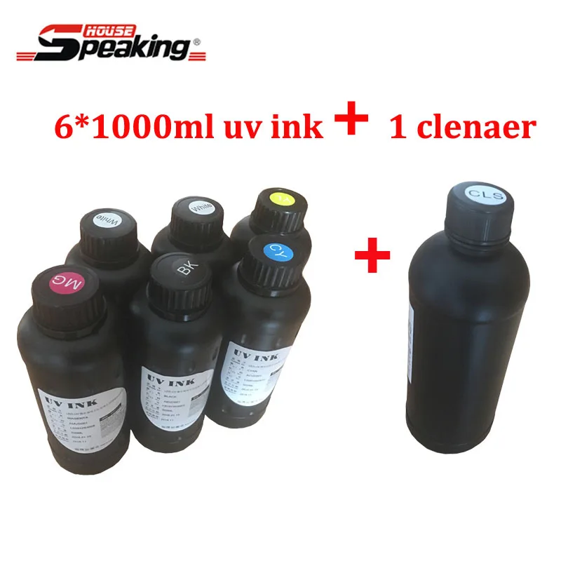 

Soft UV led ink for both hard and soft material with 7 liter packing