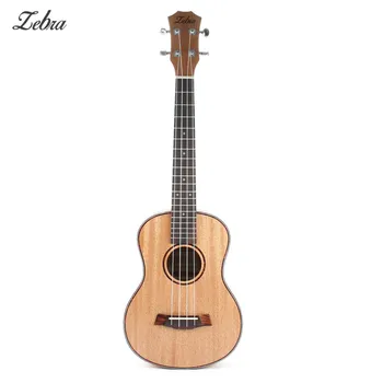 

2019 Zebra Mahogany Spring 26 inch Mahogany Soprano Ukulele Guitar Sapele Rosewood 4 Strings Hawaiian Guitar Musical Instruments