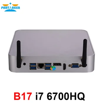 

Partaker B17 Mini PC i7 6700HQ 6th Gen Intel Core Processor DDR4 RAM Windows 10 Gaming PC 4K UHD HTPC HDMI DP VGA WiFi
