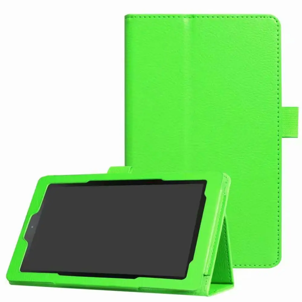 Для Amazon Kindle Fire HD 7 Кожа Folio Stand чехол Fire7 7 дюймов чехол для планшета защитный корпус/кожа противоударный - Цвет: Light Green