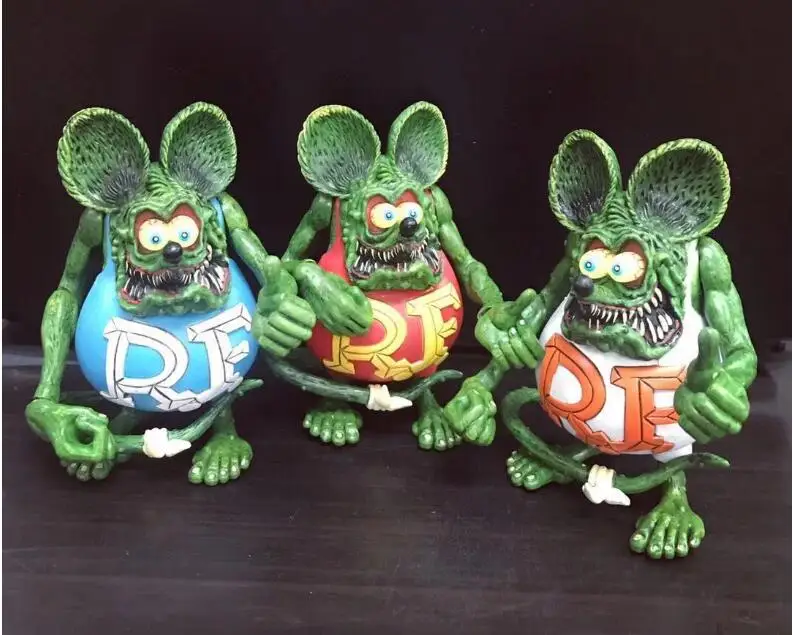 

New Arrvial Rat Fink Figure RatFink PVC Action Figure Collectible Model Toy Christmas Birthday Gift