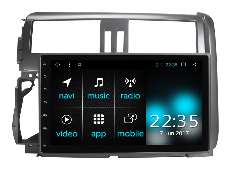 Восьмиядерный Android 8 1 Автомобильный видео GPS для Toyota Prado 150 2010-2013 с радио BT AUX WIFI