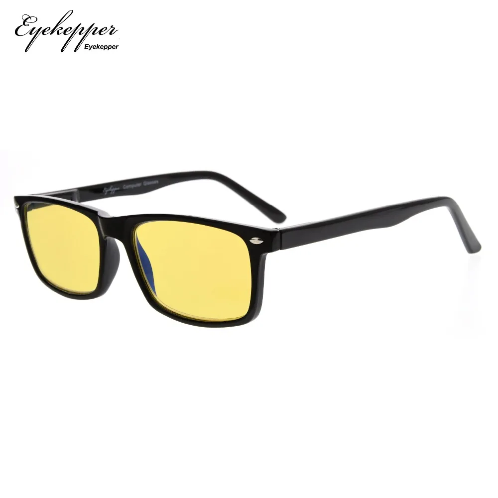 

XCG899 Eyekepper Anti-Glare Computer Eye Strain Glasses for Screen Reading, More than 80% Blue Light Blocking Yellow Tint Lens