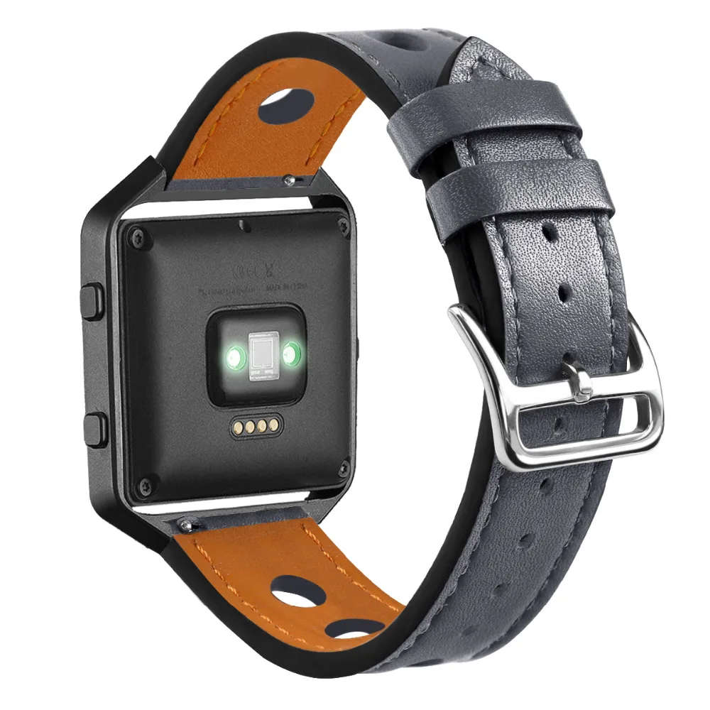 Bands Leather for Fitbit Blaze Small Large Hollow Strap (12)
