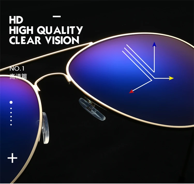 Unisex Classic Brand Men Aluminum Sunglasses HD  UV400 Mirror Male Sun Glasses Women For Men Oculos de sol