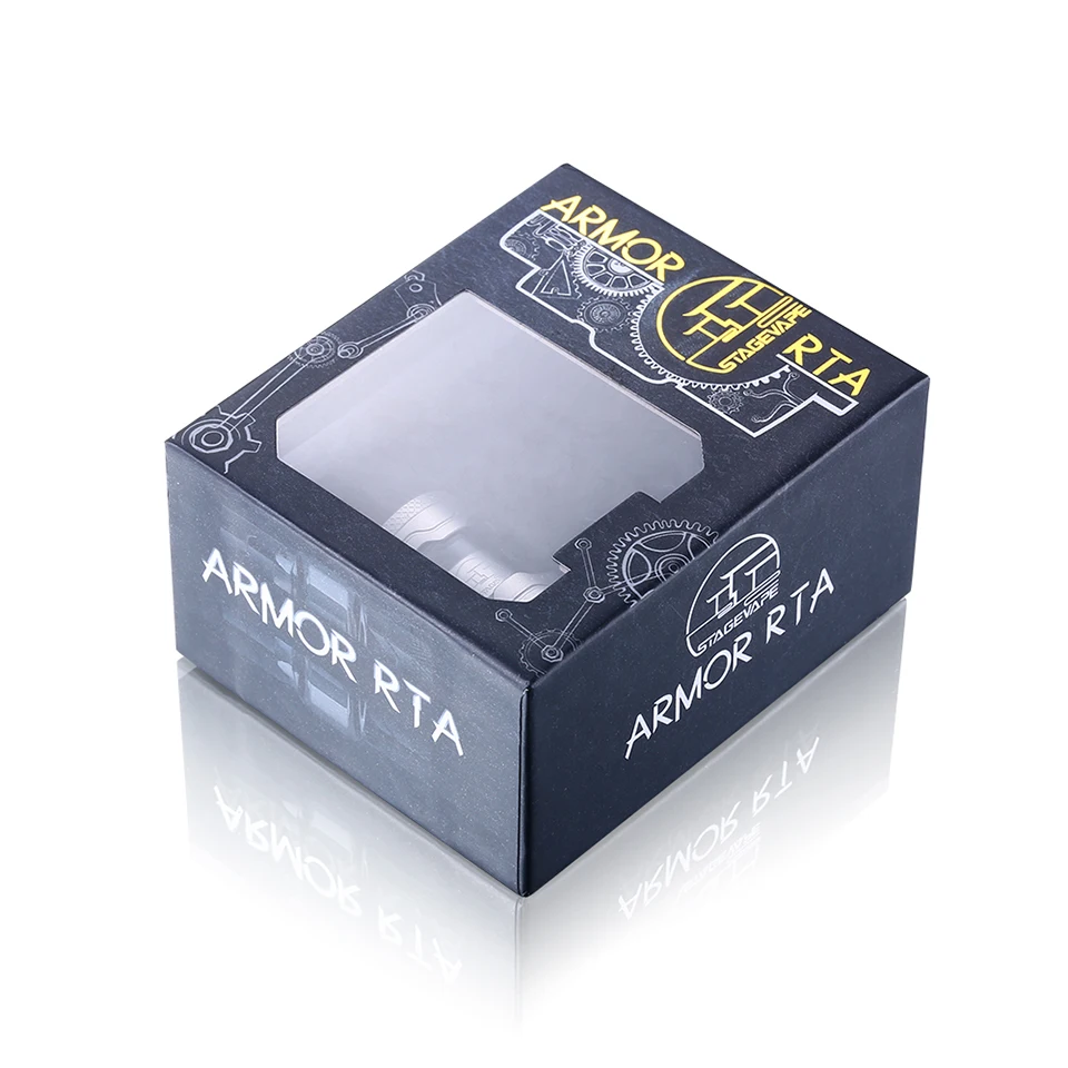 2019 Original StageVape armor RTA 25mm with e-liquid capacity 3ml Single Coil Adjustable bottom airflow tank VS Wotofo Unity RTA (10)