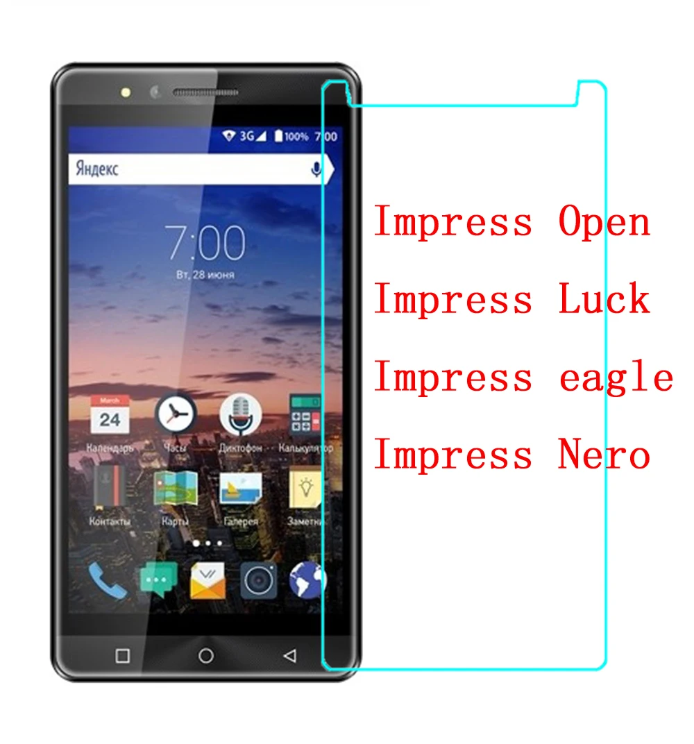 For Vertex Impress Open Luck eagle Nero Glass Screen Protector 9H Premium Glass Film For Vertex Impress Open Tempered Glass