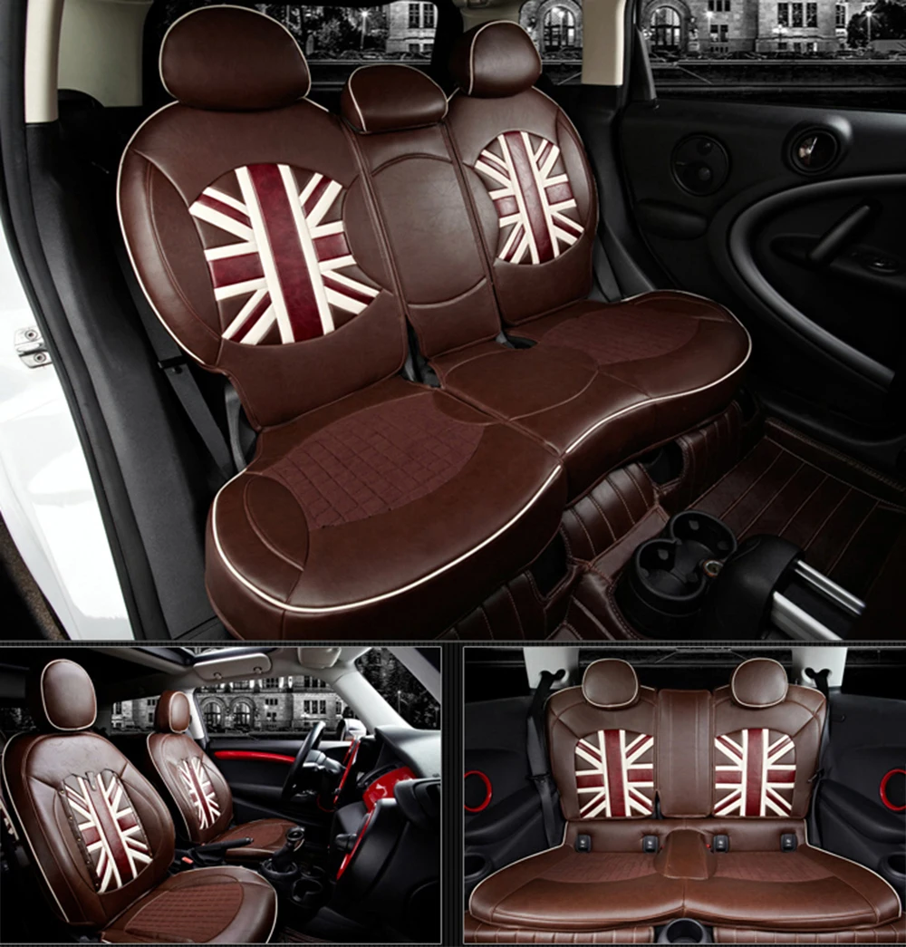 Чехол для автомобильного сиденья кожаные внутренние аксессуары, сиденье украшения протектор Чехлы для Mini Cooper Countryman F60 автомобильные аксессуары
