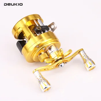 شراءبكرات صيد الطبل من DEUKIO مصنوعة من سبائك الألومنيوم ذات المقبض الأيسر الأيمن 11 + 1BB نسبة التروس 6.4:1 5.9:1 5.5:1 أدوات صيد بيسكا