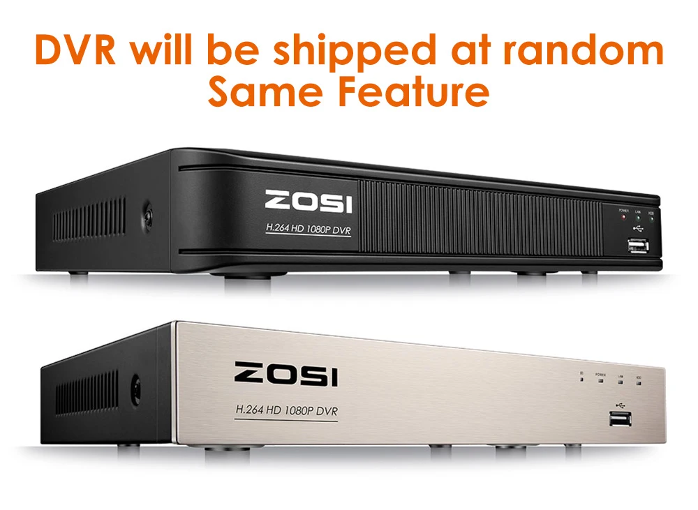 ZOSI система видеонаблюдения 1080P Full HD 4CH DVR 4 шт. 2.0MP 2000TVL цилиндрическая камера безопасности 24 шт. ИК светодиодный наружная домашняя система наблюдения
