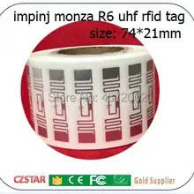 Czstar impinj Monza R6 чип влажная инкрустация чтение записи стикер Клей MR6 дальнего Диапазона uhf стикер этикетка