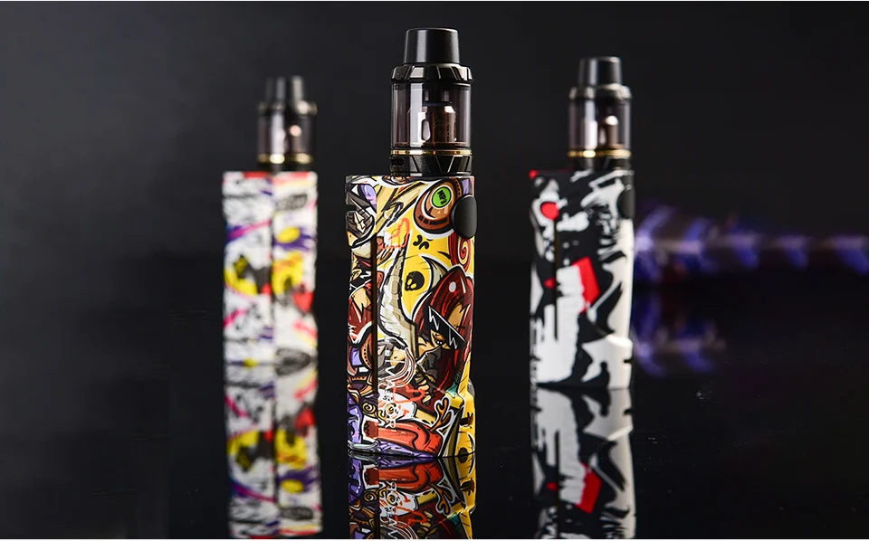 Vapor Storm ECO HAWK Kit Electronic Cigarette Max 90W Tank 2.0ml Graffiti Bypass Box Mod Vape 510 Support RDA RDTA Vaporizer