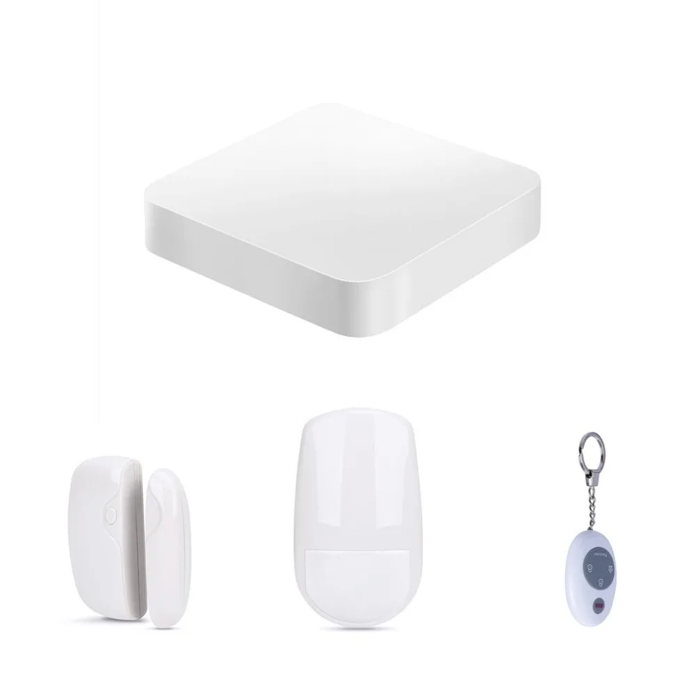 

Home Security Alarm System 433MHz Wireless PIR Motion Sensor Door contact LCD Panel GSM Alarm system Indoor Siren