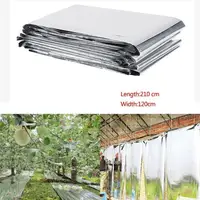 210x120cm Reflective Film Plants Garden Greenhouse Covering Foil Sheets Foldable Waterproof Heat Reflective Mylar Film Thermal