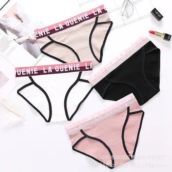 

Female Panties of cotton letters sexy lingerie underwear female casual briefs ladies underpants girl plus size panties