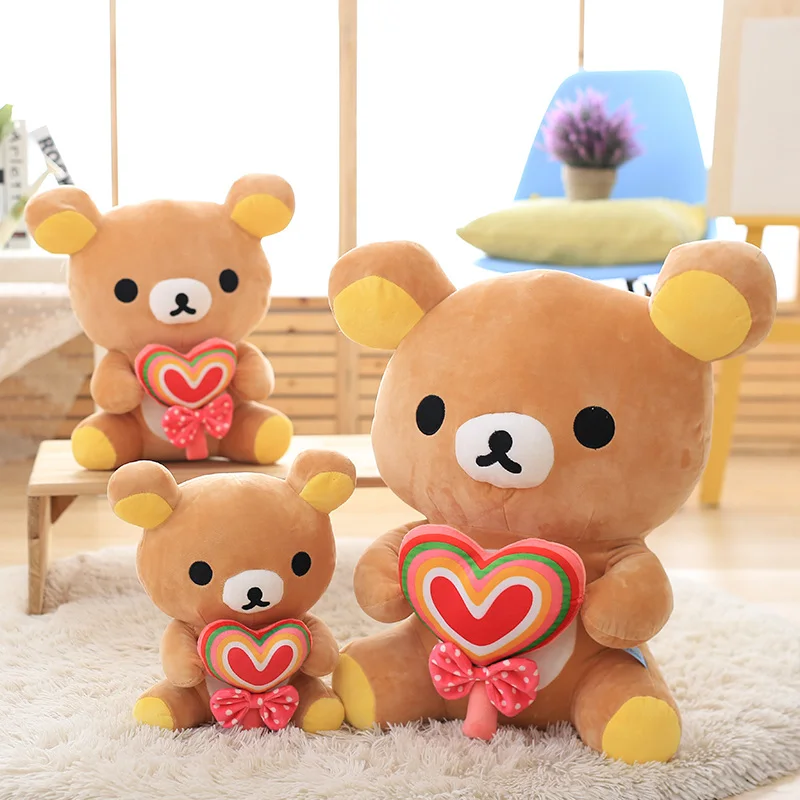 20 см/30 см San x Rilakkuma милый медвежонок мягкие игрушки милая мягкая подушка плюшевая