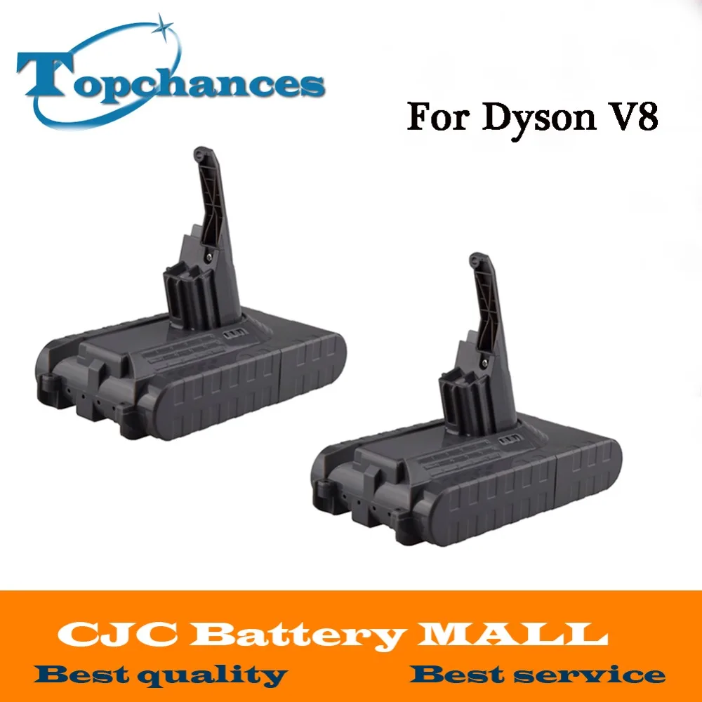 

High Quality 2PCS New 21.6V 2800mAh Rechargable Li-ion Battery for Dyson V8 Vacuum Cleaner