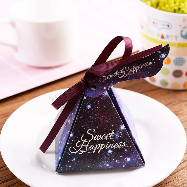 Hot Sale High Quality 5PCS/Set Gift Bag With Ribbon Paper Box Wedding Birthday Party Candy Box Festival Supplies Gift Box