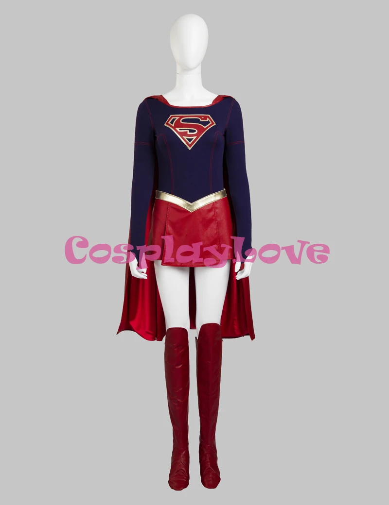 Supergirl Kara Zor-El Cosplay Costume Superhero Cosplay Costumes for Halloween