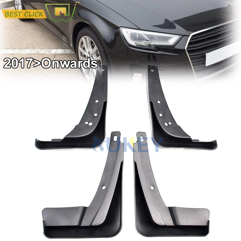 Set Molded Car Mud Flaps For Audi A3 Sportback 2017 2018 Facelift Hatch Mudflaps Splash Guards