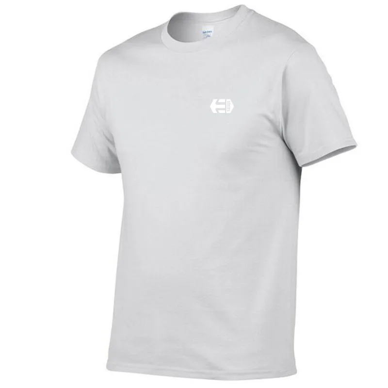 

2019 Simple creative design line cross printed cotton t-shirts men novelty summer Style short-sleeved men t-shirt