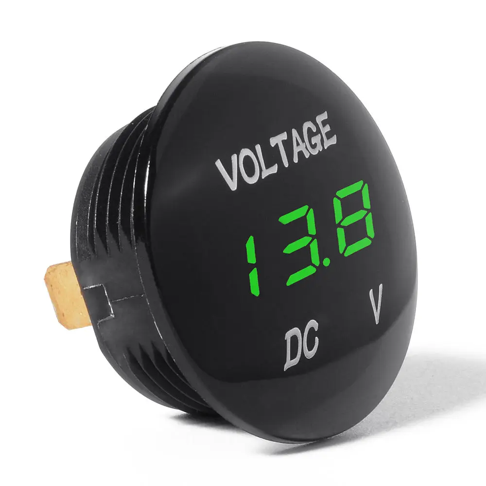 

CAR MARINE YATCH RV METER Digital Voltage Voltmeter Display Voltmeter 12V GREEN COLOR